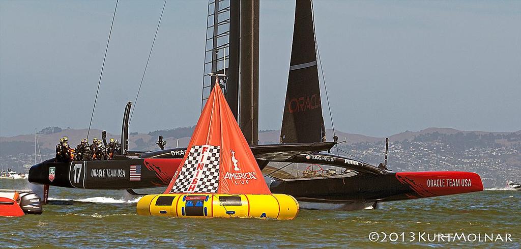 Oracle Finish - America’s Cup - Day 14 © Kurt Molnar
